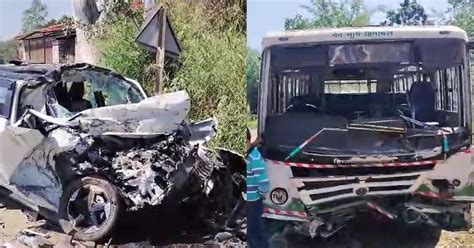 Accident Hrtc बस कार में टक्कर युवक की मौत हरिद्वार से चंबा जा रही