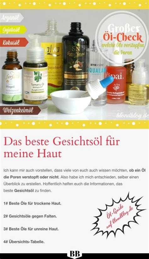 Das BESTE Gesichtsöl für deinen Hauttyp 31 TOP Öle Naturkosmetik