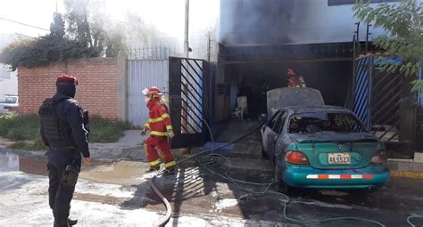 Arequipa incendio causó alarma entre los vecinos de José Luis