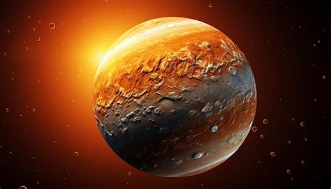 Premium Ai Image Mercury Planet Front View Elevation Isolated