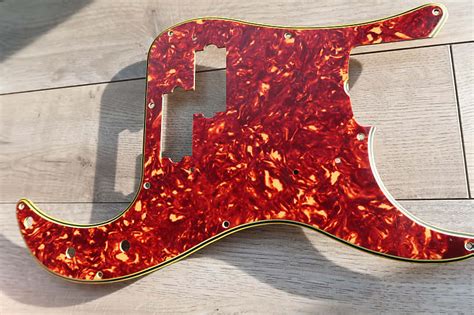 58 10 Hole Fender Precision Celluloid Tortoise Pickguard USA Reverb