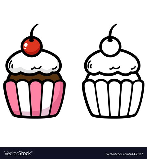 Cupcake Clipart Black And White Infoupdate Org