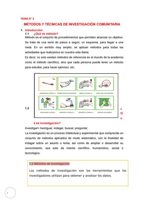 Métodos De Investigación Tema N° 2 MÉtodos Y TÉcnicas De