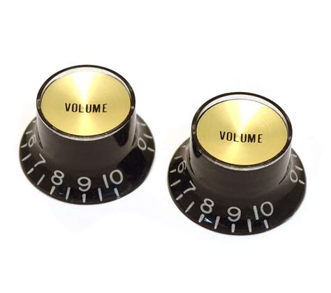 Pk 3294 023 Black Gold Reflector Knobs Volume Gibson® Reverb Uk