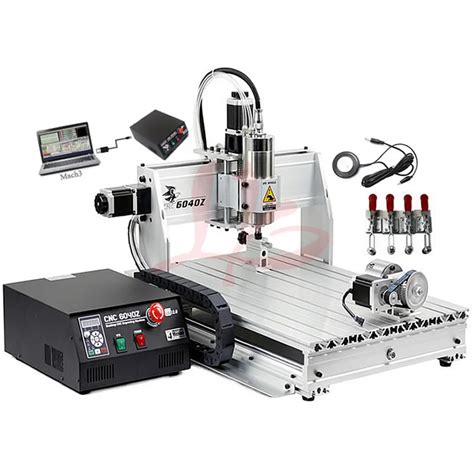 4 Axis CNC Milling Machine 6040 Mach3 USB CNC Router Wood 1500W VFD