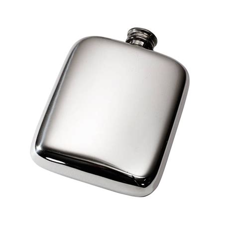 Personalized 4 oz Plain Pewter Pocket Hip Flask - Personalized Hip ...