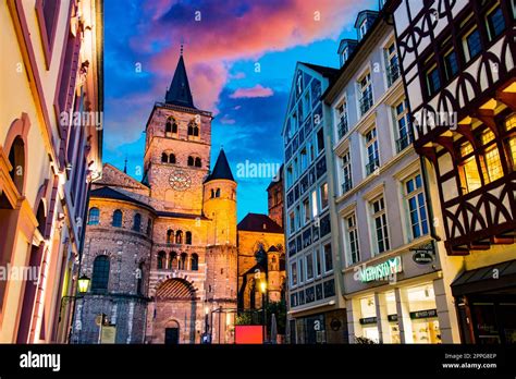 Architecture Of Trier With The Cathedral Of Saint Peter Stock Photo Alamy