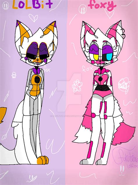 Funtime Lolbit Funtime Foxy By Lilfuntimefox On Deviantart