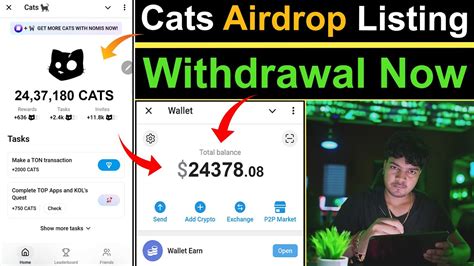 Cats Airdrop Listing Date Cats Airdrop Withdrawal Cats Pre Market