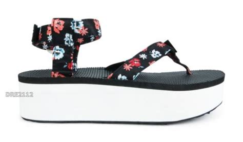 Teva Flatform Sandal Floral Persimmon Platform Sandals Womens Size 7 New Ebay