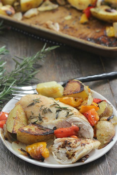 Sheet Pan Rosemary Chicken And Potatoes Eat Drink Love