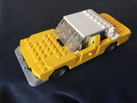 Lego Moc Yellow Sedan By Cocoacao Rebrickable Build With Lego