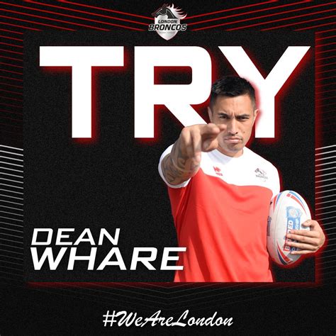 London Broncos On Twitter 75 Try Time London Broncos Try Scored By Dean Whare After An