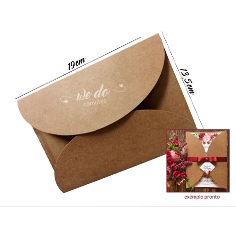 Envelopes Pronto Para Convite Modelo Meia Lua Shopee Brasil