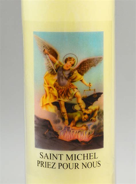 Bougie De Neuvaine Saint Michel Cm La Boutique Des Chr Tiens