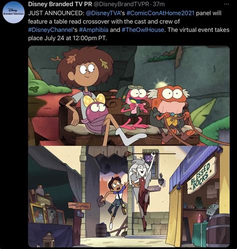 Amphibia And The Owl House Crossover At Comic Con Ramphibia