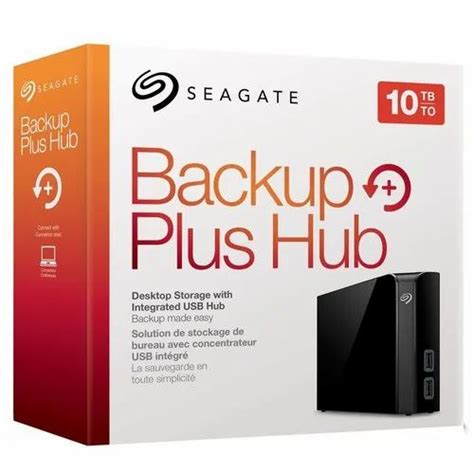 Seagate Backup Plus Hub 10TB Black External Hard Drive At Rs 22000