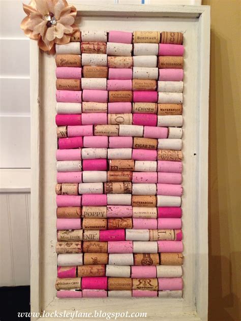 Locksley Lane: Wine Cork Board