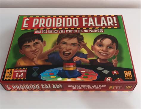 Jogo Tabuleiro É Proibido Falar Grow Jogo de Tabuleiro Grow Usado