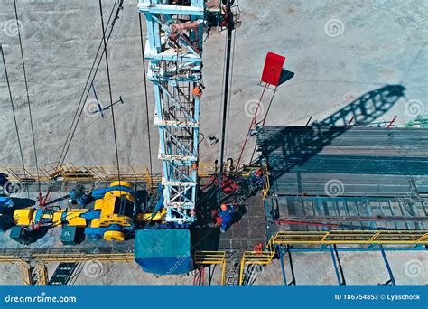 Drilling Rig for Oil Well Drilling. Equipment for Drilling Oil a Stock ...