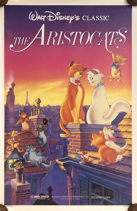 The Aristocats Walt Disney Classic One-Sheet Poster - ID: septaristocats20059 | Van Eaton Galleries