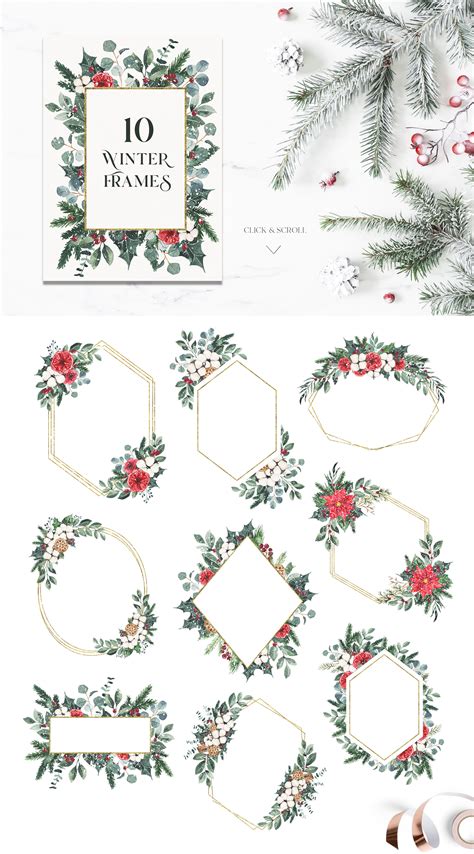 Christmas Watercolor Holiday Set By Madiwaso Art Thehungryjpeg