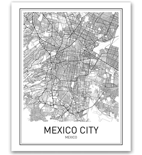 mexico city map of neighborhoods 5