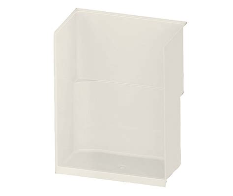 Tsc X Acrylx Alcove Center Drain One Piece Shower In Biscuit