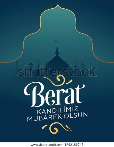 Berat Kandili Translation Islamic Holy Night Stock Vector Royalty Free