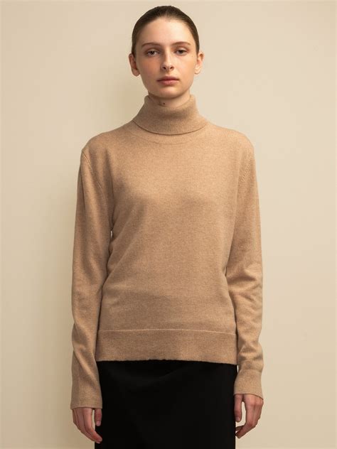 Purecashmere Nyc Turtleneck Sweater Camel Garmentory