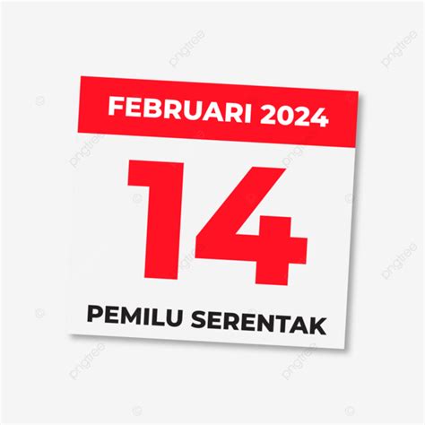 Logo 14 Februari 2024 Pemilihan Umum Presiden Dan Wakil Indonesia