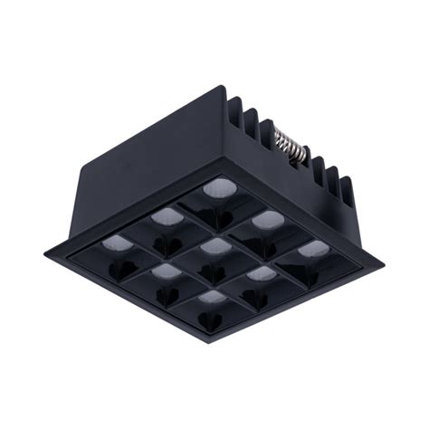 Downlight Led Cuadrado Empotrable W Focos Ugr Cri Chip