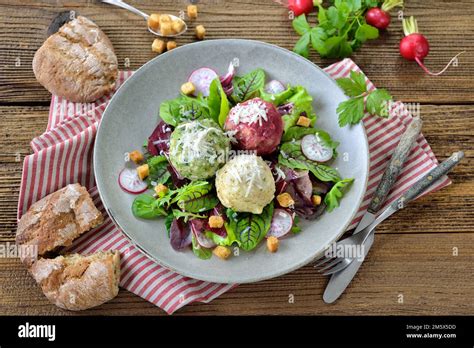 Homemade Traditional South Tyrolean Dumpling Trio Consisting Of The