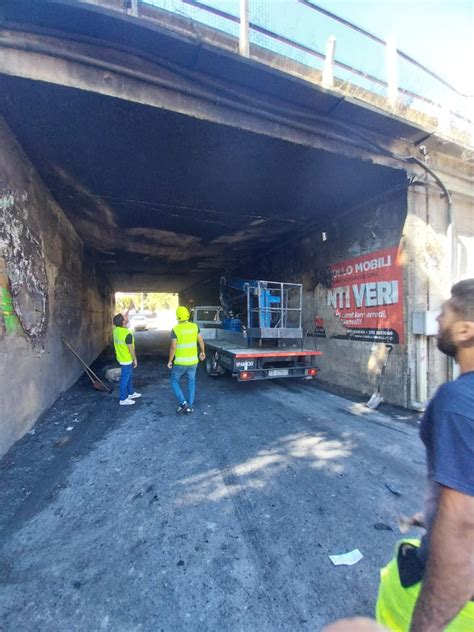 Riapre Il Ponte Sotto L Autostrada In Via Buttitta Ripristinata La