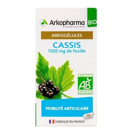 Arkogélules Cassis Bio 45 Gélules Confort Articulaire