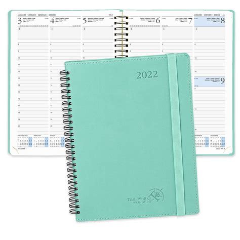 Buy POPRUN Diary 2022 Week To View 21 5 X 16 5 Cm 2022 Weekly Planner