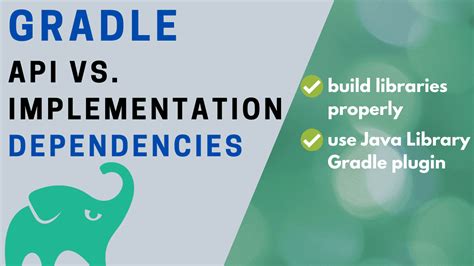 How To Use Gradle Api Vs Implementation Dependencies With The Java