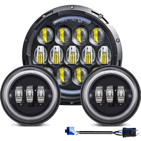 Custom Harley Davidson Daymaker Streetfighter Inch Round Led