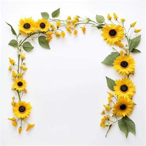 Premium Photo Sunflower Border To Create A Timeless Classic That Will