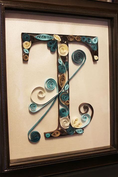 Quilled T Monogram By Kreations By Kelsee Facebook