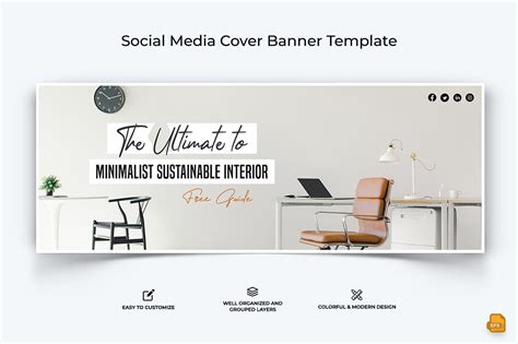 Interior Minimal Facebook Cover Banner Graphic By 3djagan · Creative