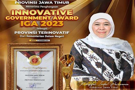 Jatim Raih Penghargaan Provinsi Paling Inovatif Di IGA 2023