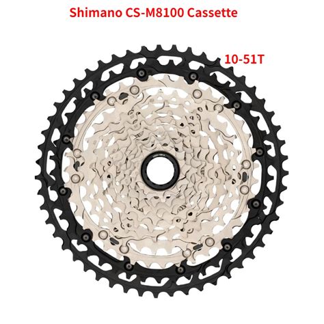 시마노 데오레 XT CS M8100 카세트 스프로킷 M8100 프리휠 톱니 산악 자전거 MTB 12 단 10 45T 10