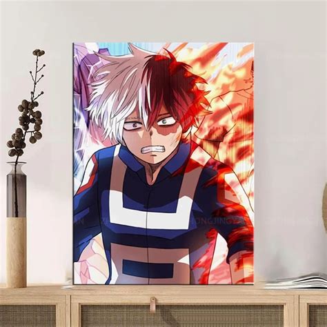 Impresiones En HD En Lienzo Para Pared Pintura De Shoto Todoroki