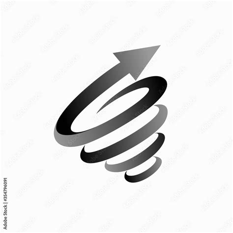 Hurricane vector logo, arrow logo design Stock Vector | Adobe Stock