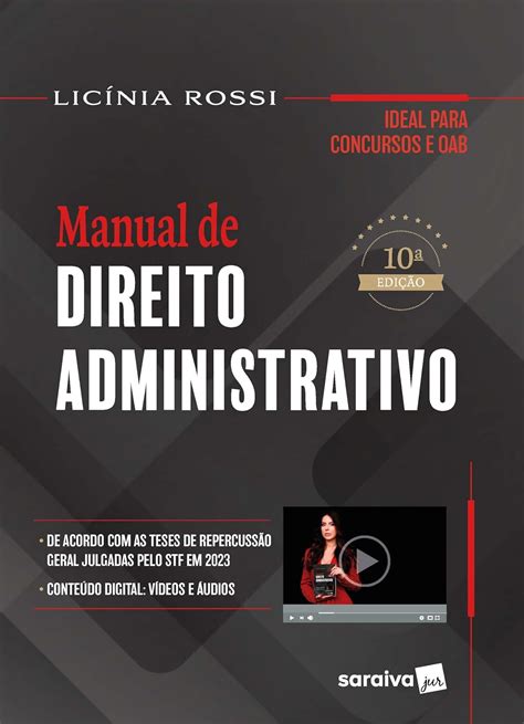 Manual De Direito Administrativo Edi O Amazon Br