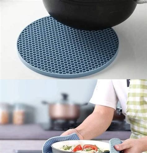 Pack Heat Resistant Silicone Pot Holder Trivet Mats Heat Proof Hot