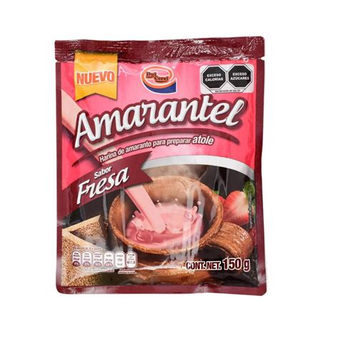 Harina De Amaranto Para Preparar Atole Sabor A Fresa Dul Cerel G