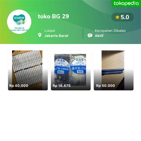 Toko Toko Bg 29 Online Produk Lengkap And Harga Terbaik Tokopedia