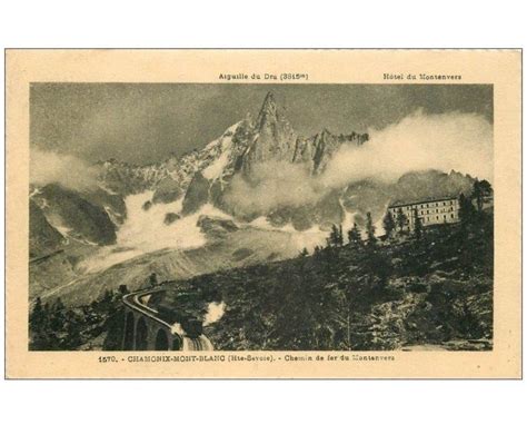 Carte Postale Ancienne Chamonix Chemin De Fer Montenvers